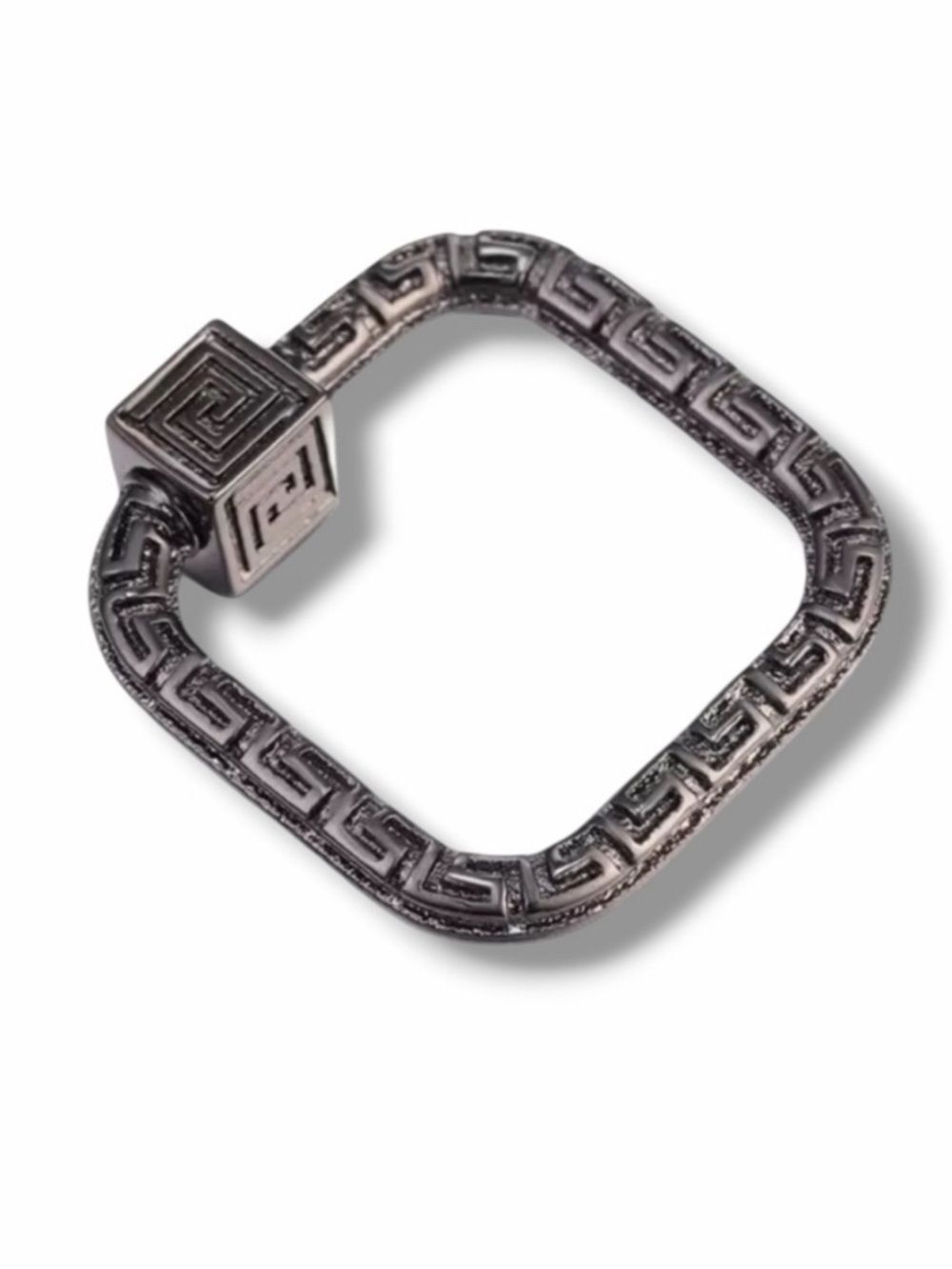 Square Greek Carabiner Connector Clasp Lock Charm
